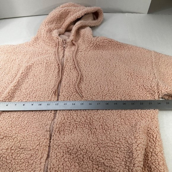 Champion C9 Women's Size Large Jacket Hooded Sherpa Full Zip Closure Pink New - Picture 9 of 16